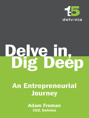 cover image of Delve In, Dig Deep: an Entrepreneurial Journey